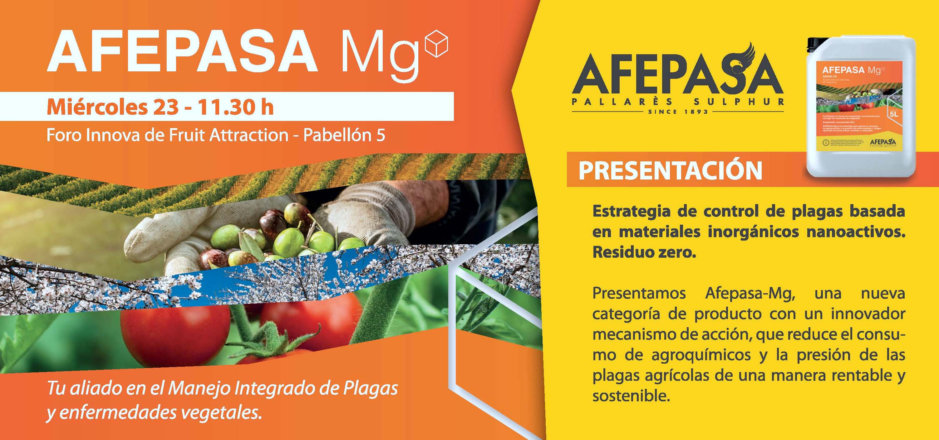 AFEPASA Mg será presentado en Fruit Attraction