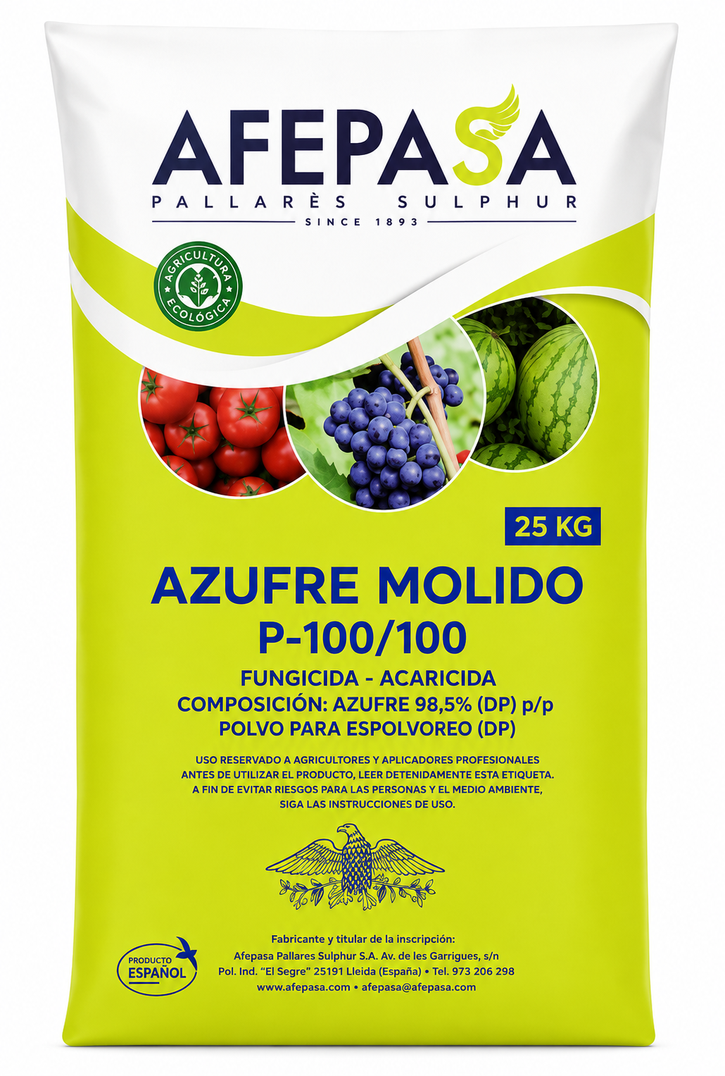 AZUFRE MOLIDO P100/100